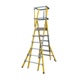 Lyte MultiLyte ML69GF Glassfibre Telescopic Podium Step Ladder (1.64m - 2.36m Platform)