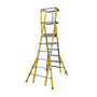 Lyte MultiLyte ML69GF Glassfibre Telescopic Podium Step Ladder (1.64m - 2.36m Platform)