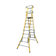 Lyte MultiLyte ML69GF Glassfibre Telescopic Podium Step Ladder (1.64m - 2.36m Platform)