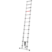 Climb-It EN131-Certified 3.8m Telescopic Ladder With Stabiliser Bar