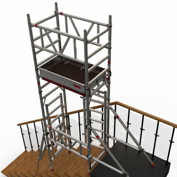 MiTower Stairs Stairway Scaffold Towers (2.2m - 4.7m Platform)