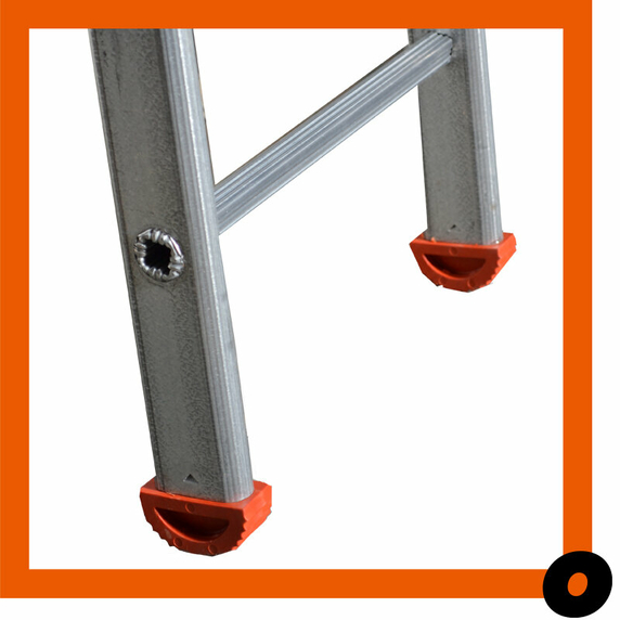 LFI TuFF Steel 10 Rung Single Section Industrial Pole Ladder (3m)