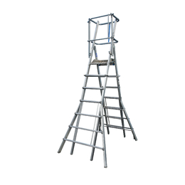 Lyte MultiLyte ML711A Aluminium Telescopic Podium Step Ladder (1.88m - 2.95m Platform)