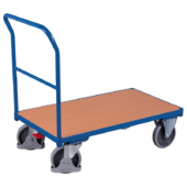 Variofit Push Bar Wooden Platform Trolley - 500kg