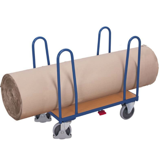 Variofit Warehouse Trolley with 4 Tubular Side Supports - 500kg