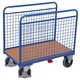 Variofit Heavy Duty Platform Trolley with Two Mesh Side Supports - 500kg