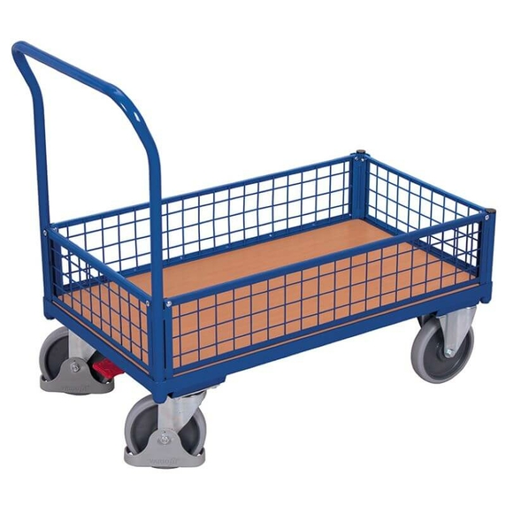 Variofit Box Trolley With Mesh Panel Sides - 500kg