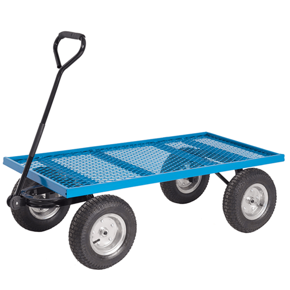 Industrial Turntable Truck with 1200 x 600mm Mesh Platform - 400kg