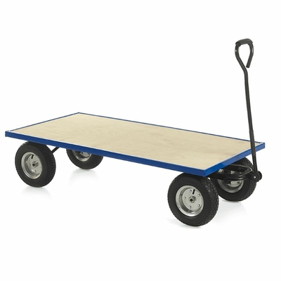 Industrial Turntable Truck with 1200 x 600mm Plywood Base - 400kg