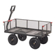 Heavy Duty Turntable Truck with 1000 x 600mm Mesh Platform & Removable Sides - 450kg