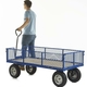 Industrial Turntable Truck with 1500 x 750mm Plywood Platform & Mesh Sides - 500kg