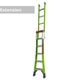 Little Giant King Kombo 5 Tread Industrial Fibreglass Combination Ladder (5+4 Rung - 2.9m)