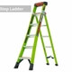 Little Giant King Kombo 5 Tread Industrial Fibreglass Combination Ladder (5+4 Rung - 2.9m)