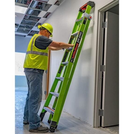 Little Giant King Kombo 8 Tread Industrial Fibreglass Combination Ladder (8+6 Rung - 4.2m)