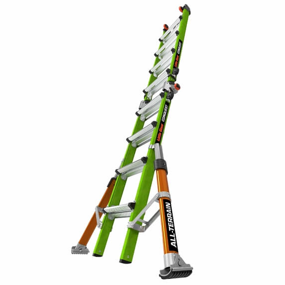 Little Giant Conquest All-Terrain Multi-Purpose GRP Fibreglass Ladder (4-8 Treads - 4.5m)