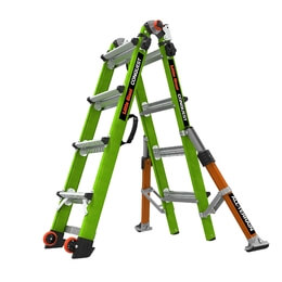 Little Giant Conquest All-Terrain Multi-Purpose GRP Fibreglass Ladder (4-8 Treads - 4.5m)