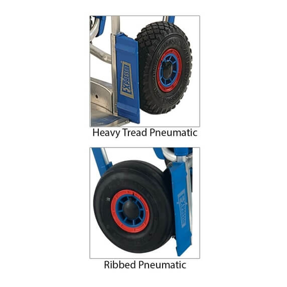 Expresso Heavy Duty Aluminium Sack Truck with Pneumatic Tyres - 300kg