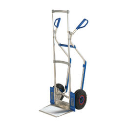 Expresso Heavy Duty Aluminium Sack Truck with Pneumatic Tyres - 300kg