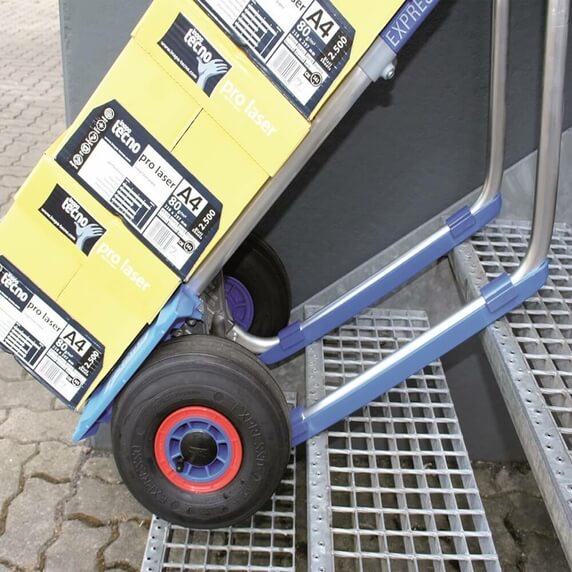 Expresso Heavy Duty Aluminium Sack Truck with Pneumatic Tyres - 300kg