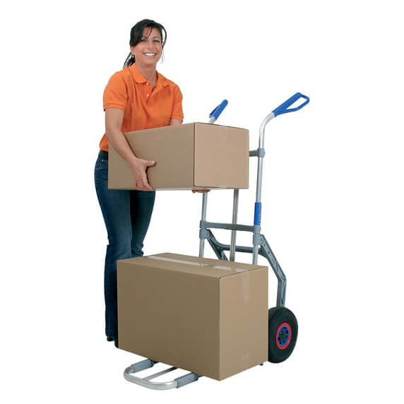 Expresso Heavy Duty Aluminium Sack Truck with Dual Foot Iron - 300kg