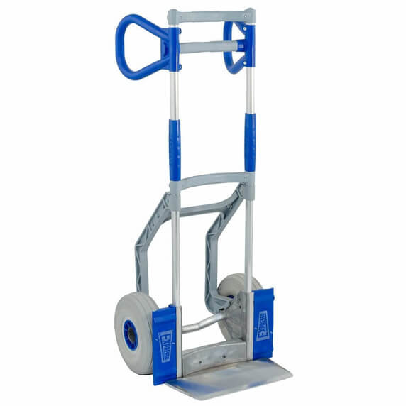 Expresso Folding Aluminium Sack Truck with Dog Ear Handles & Puncture-Proof Wheels - 150kg