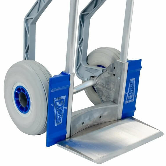 Expresso Folding Aluminium Sack Truck with Dog Ear Handles & Puncture-Proof Wheels - 150kg