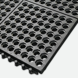 Blue Diamond Cushion Link Open Top General Purpose Floor Matting