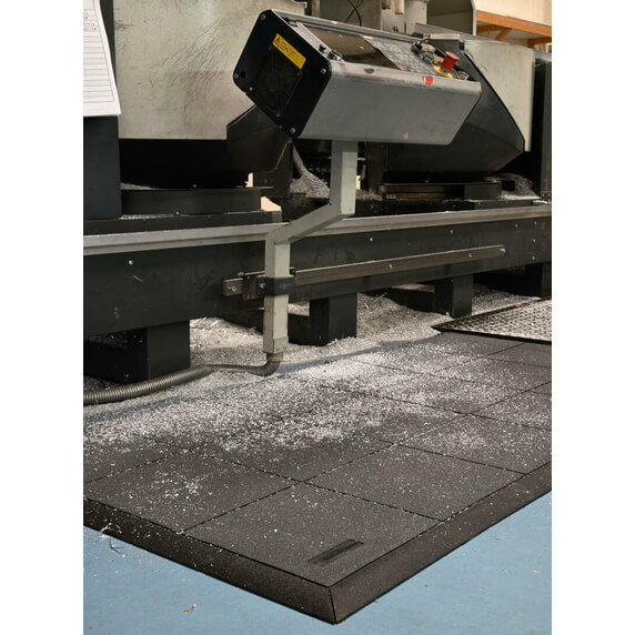 Blue Diamond Cushion Link Solid Top Floor Mat - Abrasive