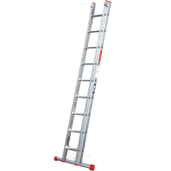 Lyte NBD230 EN131-2 Non-Professional Double Section Extension Ladder (2x9 Rung - 5.5m)