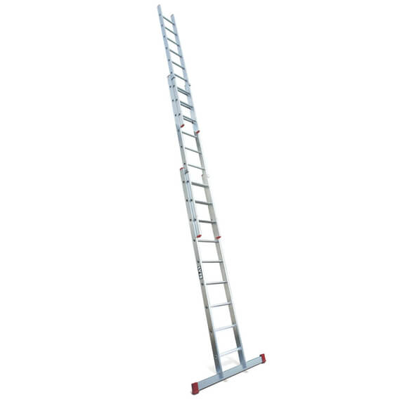 Lyte NBD330 EN131-2 Non-Professional Triple Section Extension Ladder (3x9 Rung - 6m)