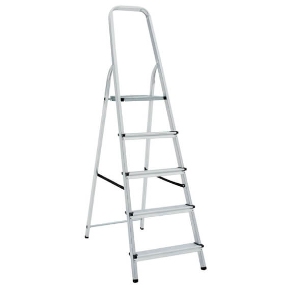 Lyte NENPL5 Lightweight Aluminium Platform Stepladder (5 Tread - 1m Platform)