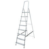 Lyte NENPL8 Lightweight Aluminium Platform Stepladder (8 Tread - 1.7m Platform)