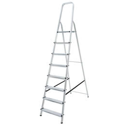 Lyte NENPL8 Lightweight Aluminium Platform Stepladder (8 Tread - 1.7m Platform)