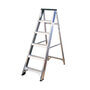 Lyte NBSBB5 Professional Aluminium Swingback Stepladder with Tool Tray (5 Tread - 1m)