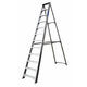 Lyte NBSBB12 Professional Aluminium Swingback Stepladder with Tool Tray (12 Tread - 2.5m)