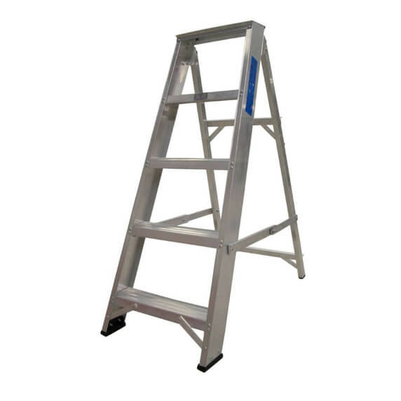 Lyte NESS5 Industrial Aluminium Swingback Stepladder (5 Tread - 1m)