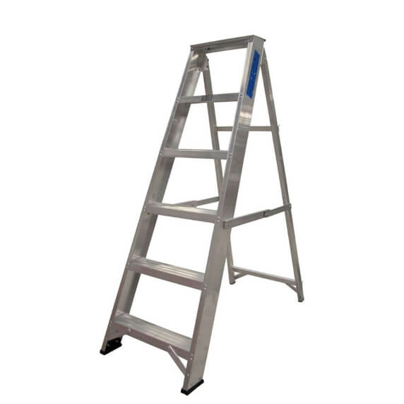 Lyte NESS6 Industrial Aluminium Swingback Stepladder (6 Tread - 1.2m)