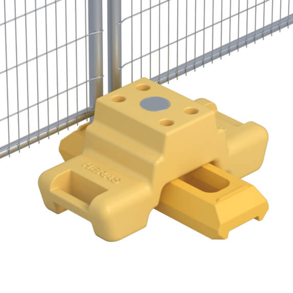 Heras Hi-Vis Filled Ballast Step Block